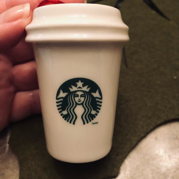 Starbucks Porcelain Holiday Ornament circa 2014 - Picture 2 of 6